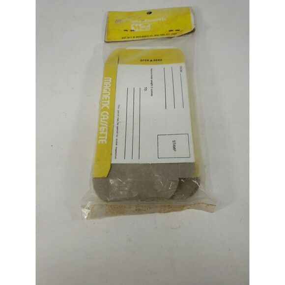 Vintage Magnetic Cassette Tape Mailing Boxes FW Woolworth New Sealed 10 Pack - Picture 14 of 16